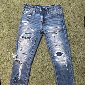 Light blue jeans from American Eagle Outfitters.